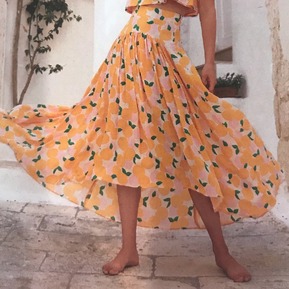 Mister Zimi Mandarin print Eva skirt